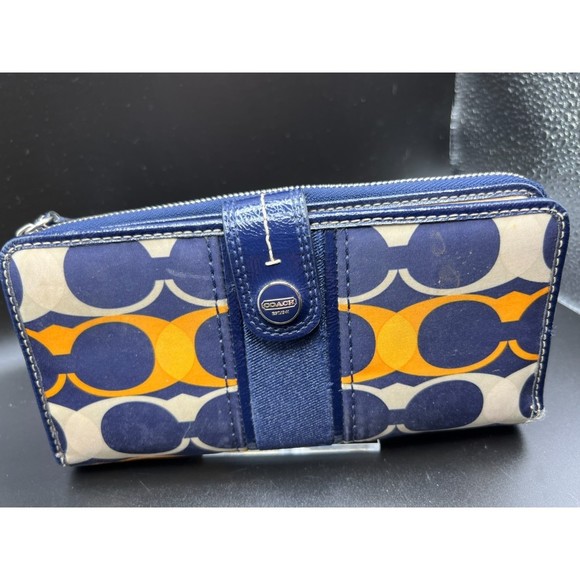 Coach Handbags - Coach Zip-Around Wallet with Snap Front Card Holder